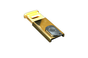 Броненакладка сдвижная магнитная латунь 220