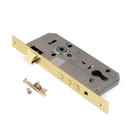 Врезной замок Апекс 2600-G золото под ц/м б/о м/о 85 мм