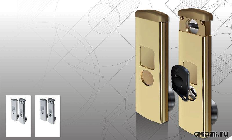 Броненакладка MG-901 0C с магнитной защитой двухсистемного замка, хром