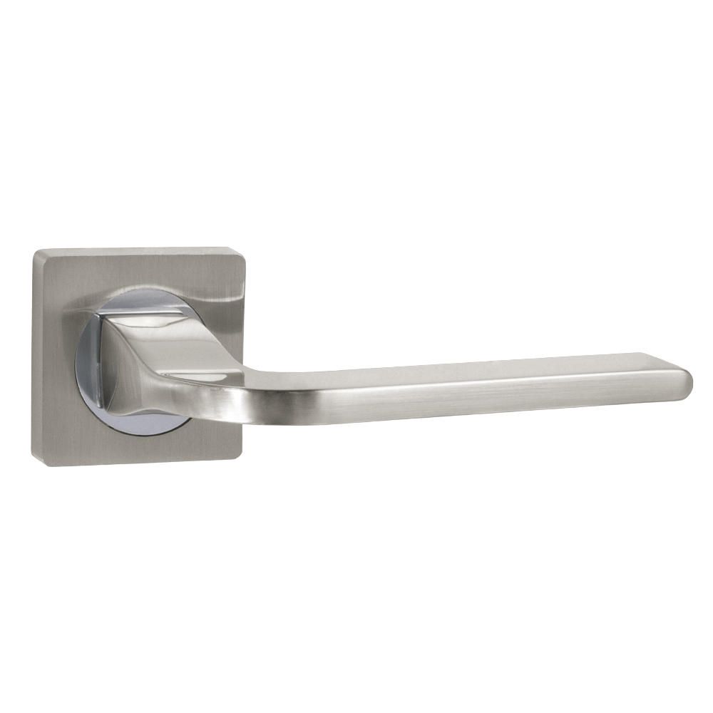 Ajax ручка на дверь раздельная SPLINE JK SN/CP-3 матовый никель/хром